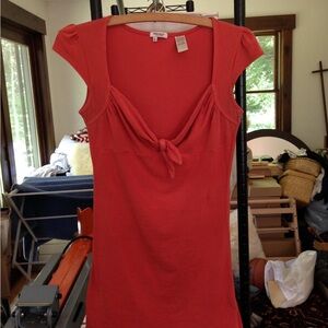 Miss Sixty Vintage Red/Orange Milkmaid top